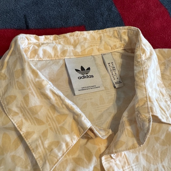 Adidas Trefoil Button Up Short Sleeve - Picture 3 of 4